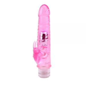 Вибромассажер Chisa Jelly Glitters Dual Teaser Pink 291686
