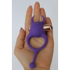 Кольцо эрекционное с вибрацией фиолетовое