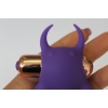 Кольцо эрекционное с вибрацией фиолетовое