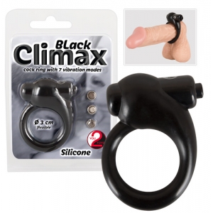 Виброкольцо на пенис CLIMAX черное 584258