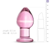 Розовая анальная пробка из стекла Gildo Pink Glass Buttplug