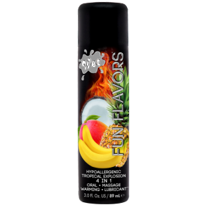 Разогревающий лубрикант Wet Fun Flavors Tropical Fruit Explosion (мультифрукт) 89 мл
